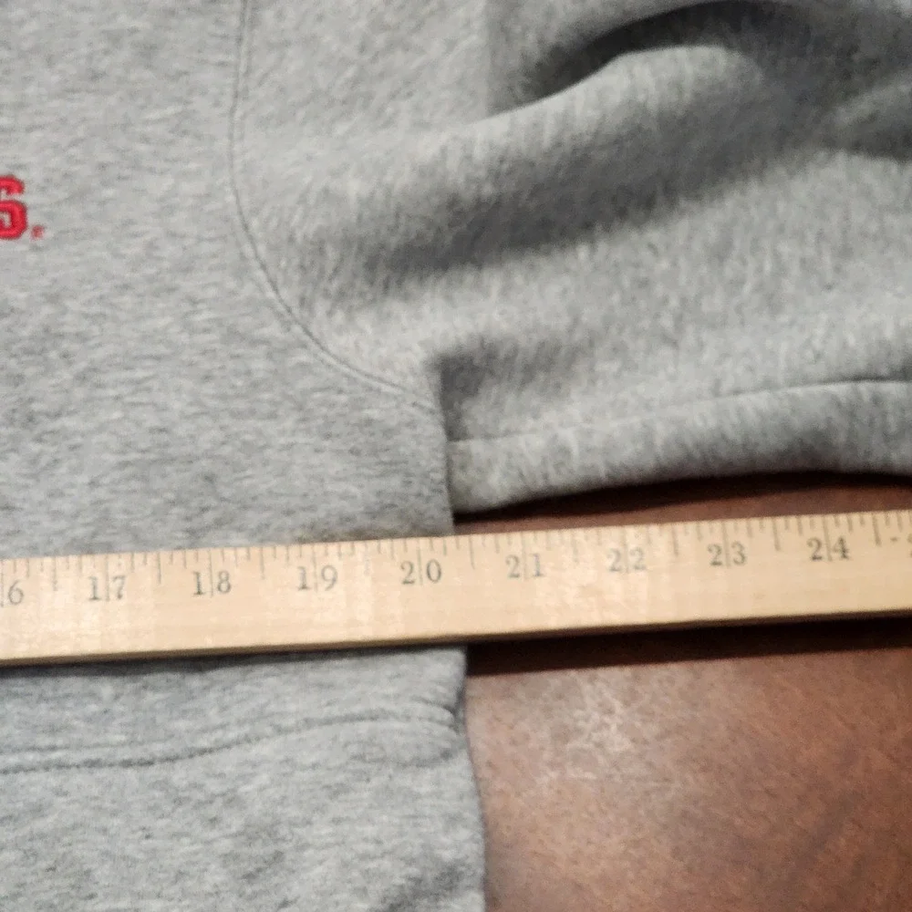 Nike Sweatshirt Mens M Grey Ohio State Buckeyes 1/4 Quarter Zip Pullover NCAA